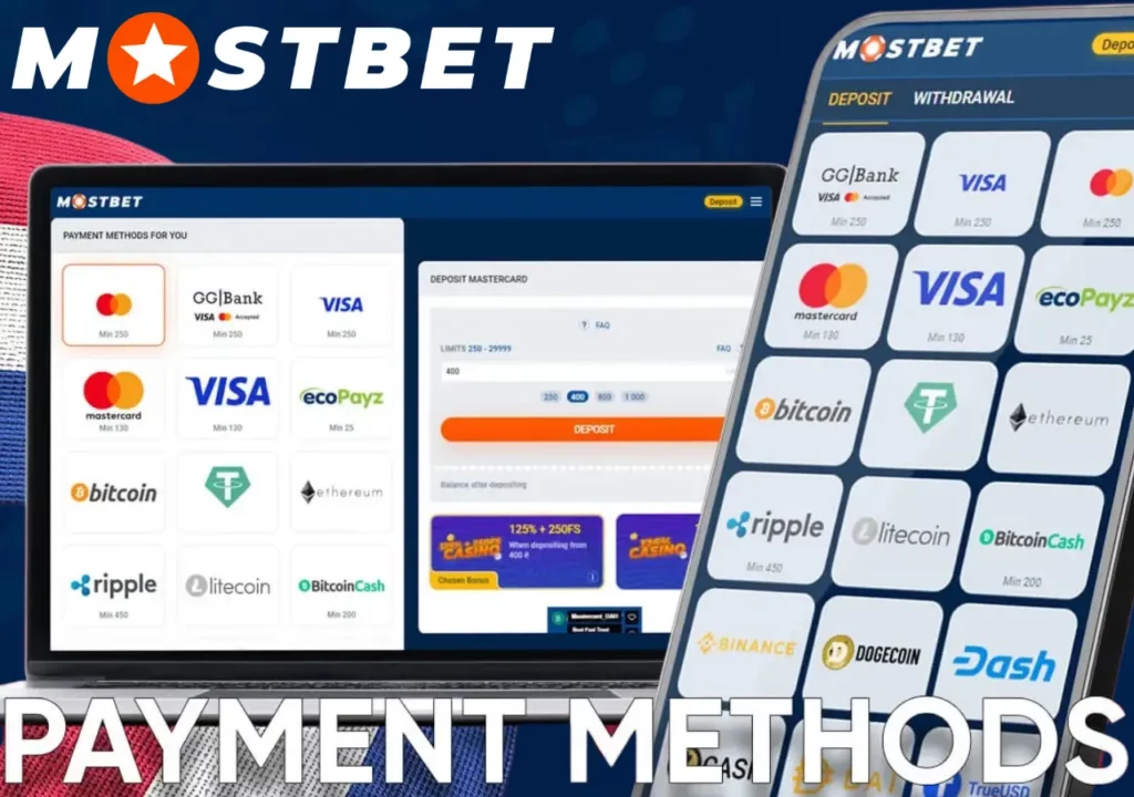 Payment Methods at Mostbet