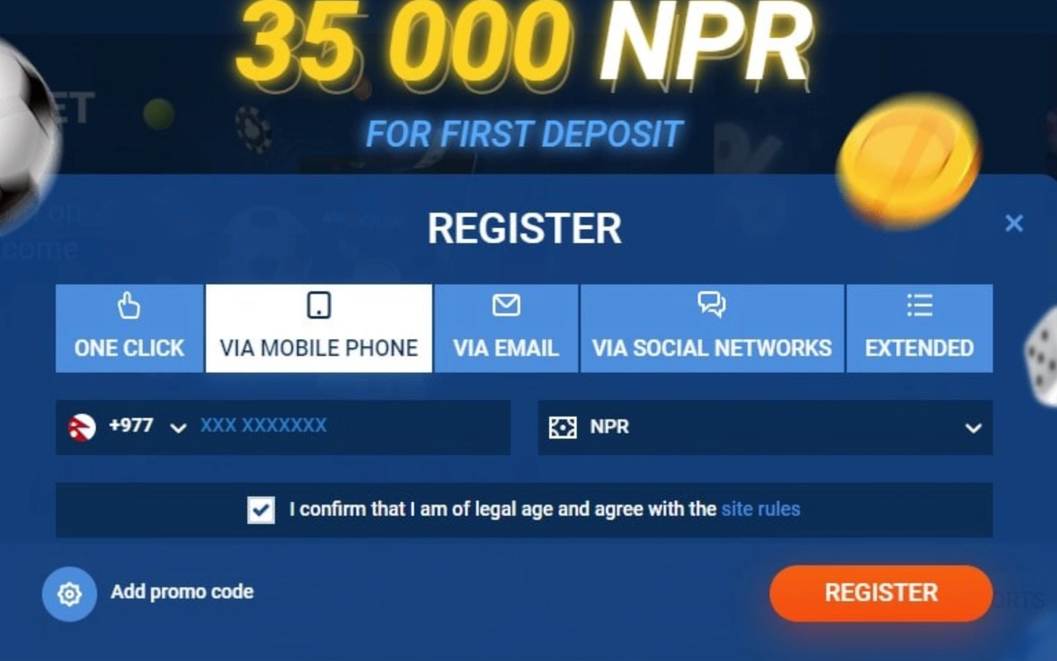 Mostbet Registration Step 2